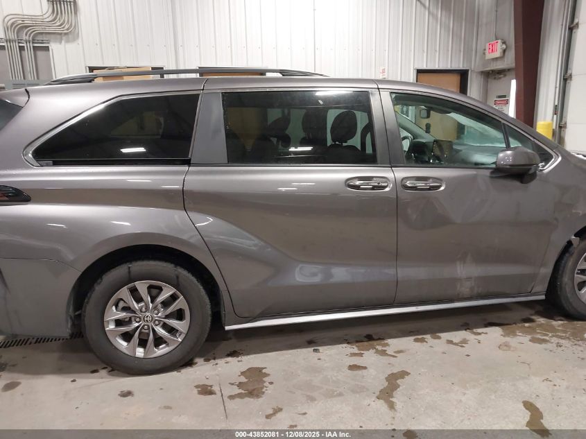 2023 Toyota Sienna Xle VIN: 5TDYRKEC6PS165923 Lot: 43852081