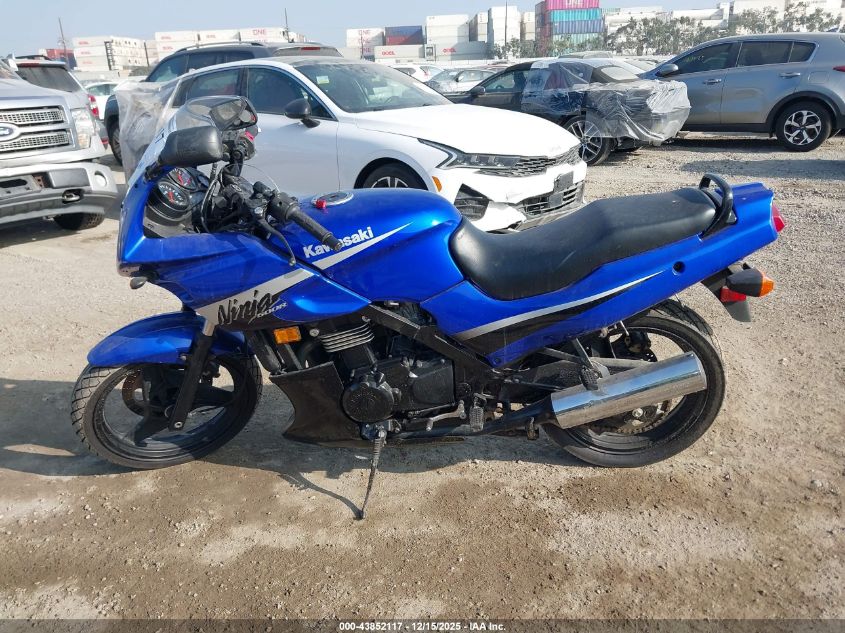 2007 Kawasaki Ex500 D VIN: JKAEXVD157A103608 Lot: 43852117