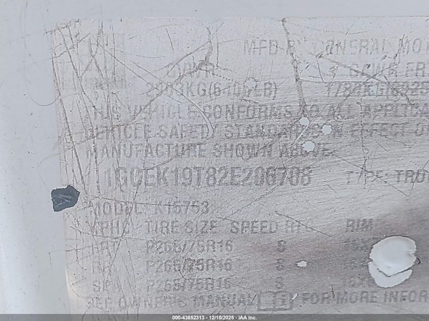 2002 Chevrolet Silverado 1500 Ls VIN: 1GCEK19T82E206708 Lot: 43852313