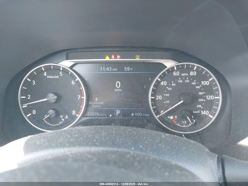 2022 Nissan Altima Sv Fwd VIN: 1N4BL4DV5NN357462 Lot: 43852314