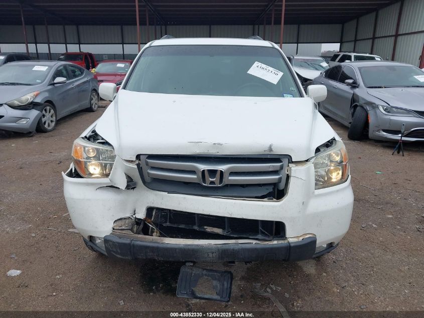 2006 Honda Pilot Ex VIN: 5FNYF28476B042292 Lot: 43852330