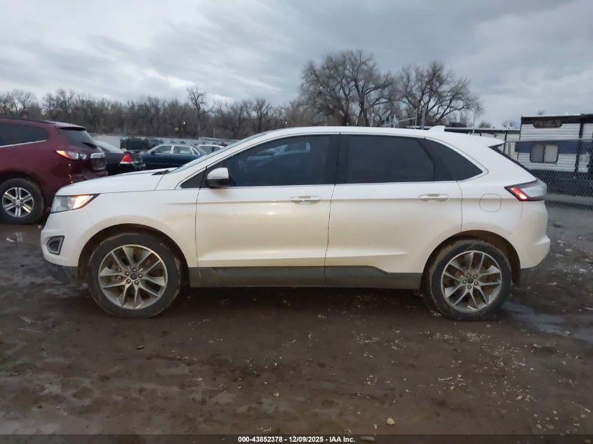 2015 Ford Edge Titanium VIN: 2FMTK4K84FBB31677 Lot: 43852378