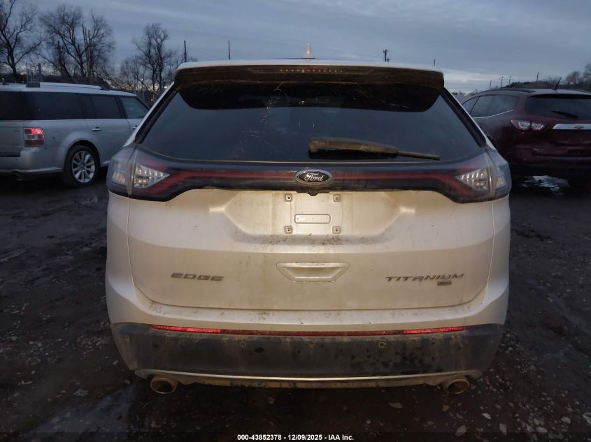 2015 Ford Edge Titanium VIN: 2FMTK4K84FBB31677 Lot: 43852378