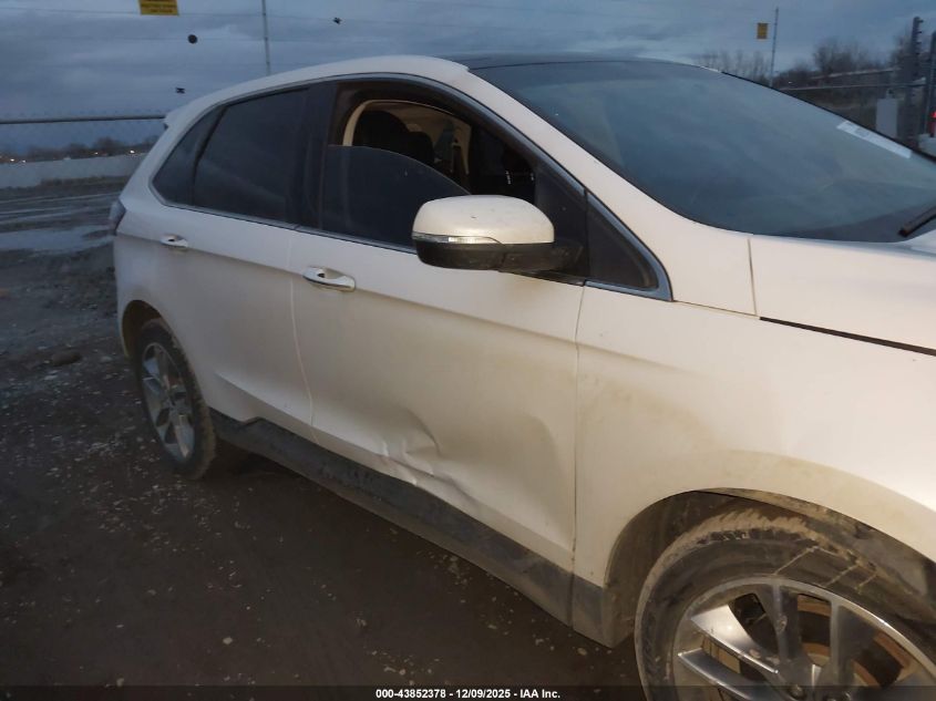 2015 Ford Edge Titanium VIN: 2FMTK4K84FBB31677 Lot: 43852378