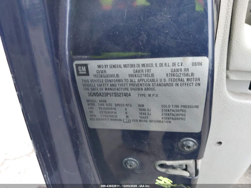 2008 Chevrolet Hhr Ls VIN: 3GNCA13D98S711397 Lot: 43852511