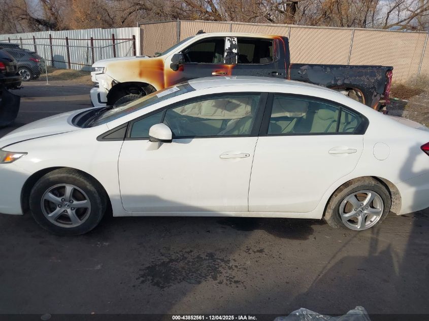 2014 Honda Civic Natural Gas VIN: 19XFB5F58EE000749 Lot: 43852561