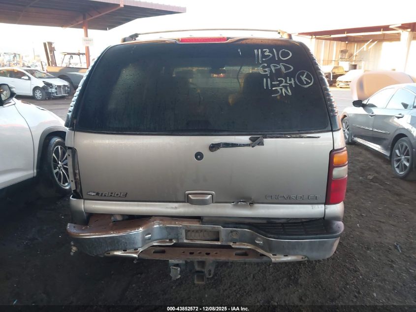 2001 Chevrolet Tahoe Lt VIN: 1GNEK13T41R115426 Lot: 43852572