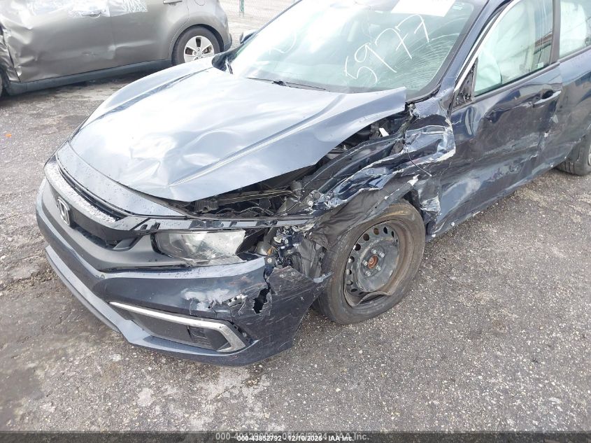 2020 Honda Civic Lx VIN: 19XFC2F66LE015977 Lot: 43852792