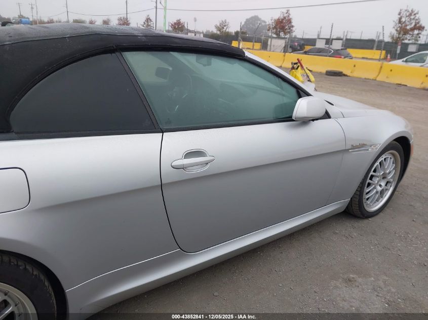 2008 BMW 650I VIN: WBAEB53568CX63510 Lot: 43852841