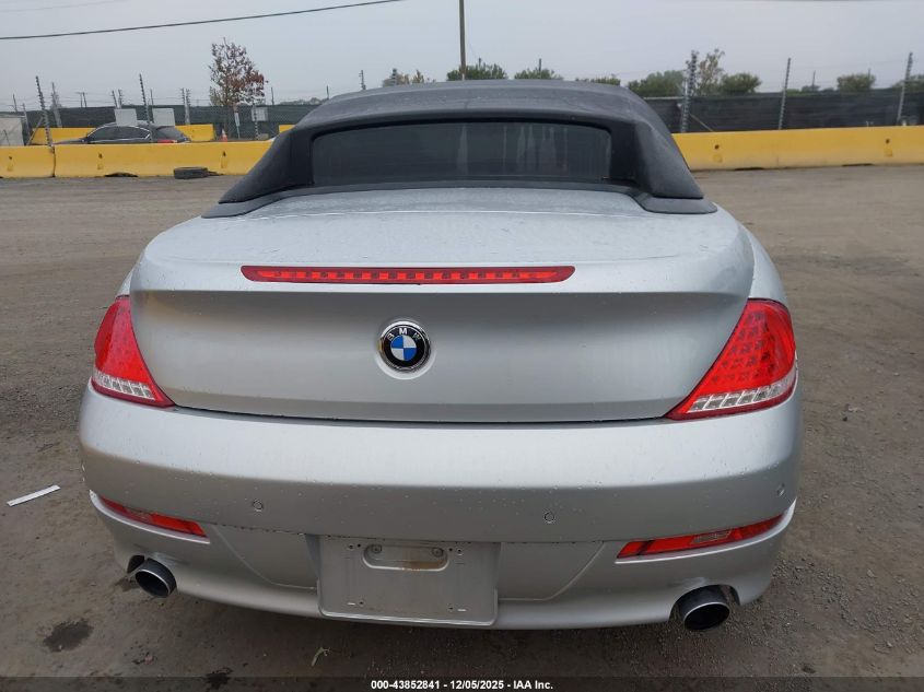 2008 BMW 650I VIN: WBAEB53568CX63510 Lot: 43852841
