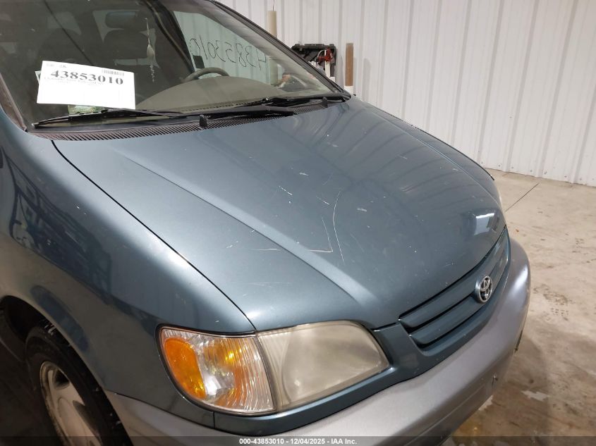 2002 Toyota Sienna Xle VIN: 4T3ZF13C92U461360 Lot: 43853010