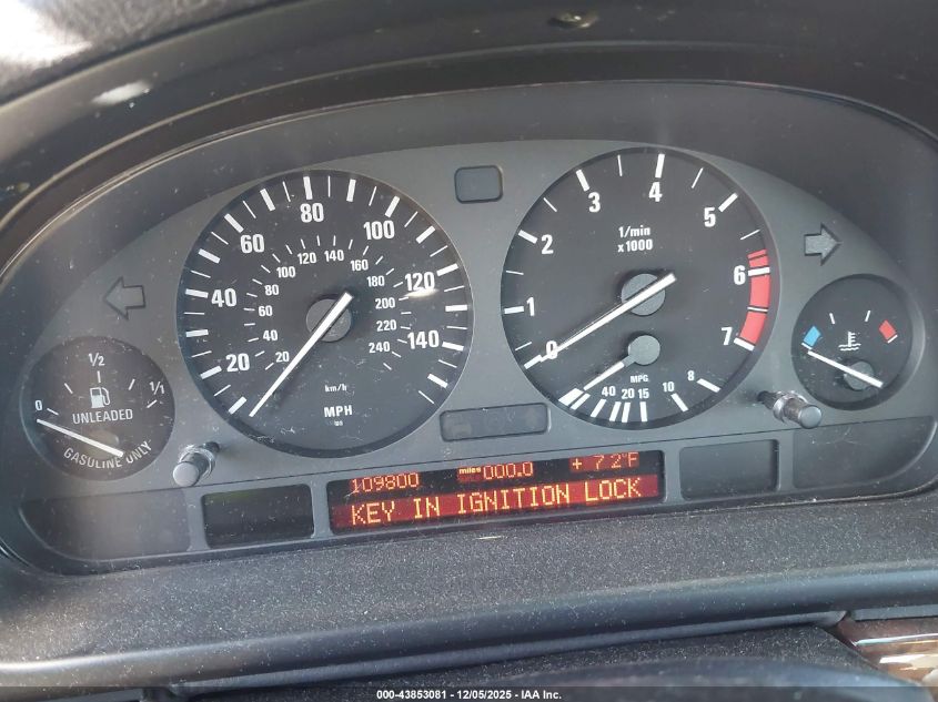 2000 BMW 540Ia VIN: WBADN6341YGM67061 Lot: 43853081