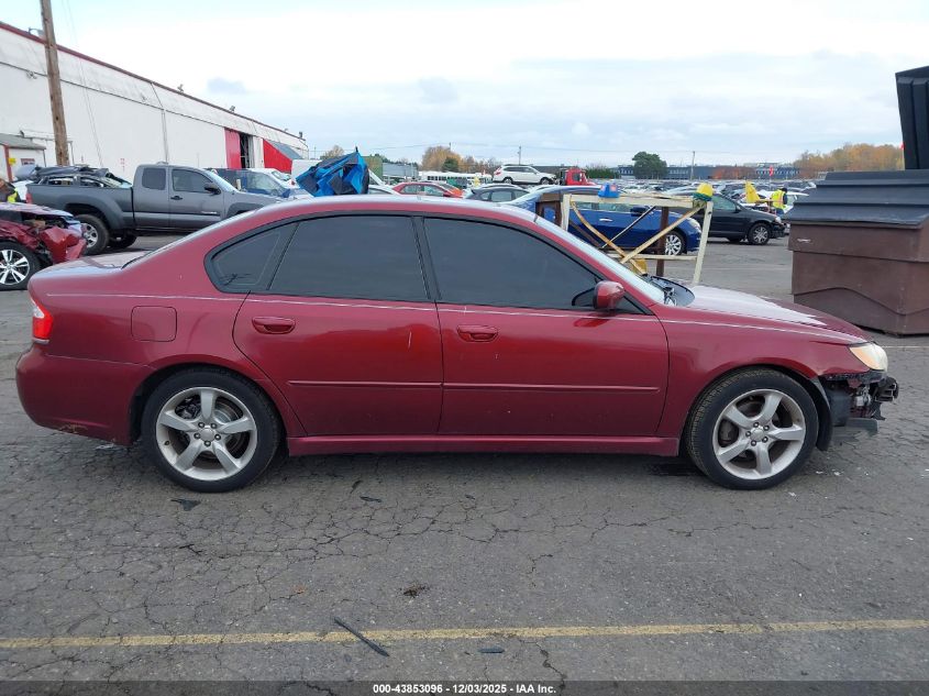 2009 Subaru Legacy 2.5I VIN: 4S3BL616497236208 Lot: 43853096