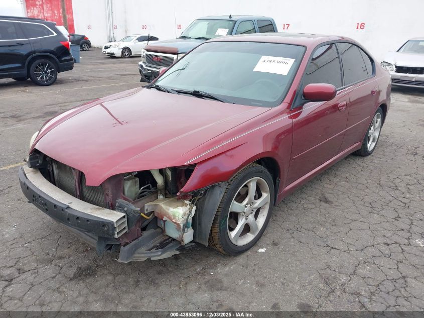 2009 Subaru Legacy 2.5I VIN: 4S3BL616497236208 Lot: 43853096