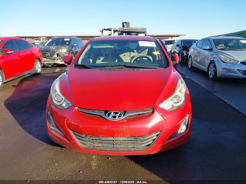 2014 Hyundai Elantra Limited VIN: KMHDH4AE3EU160719 Lot: 43853107