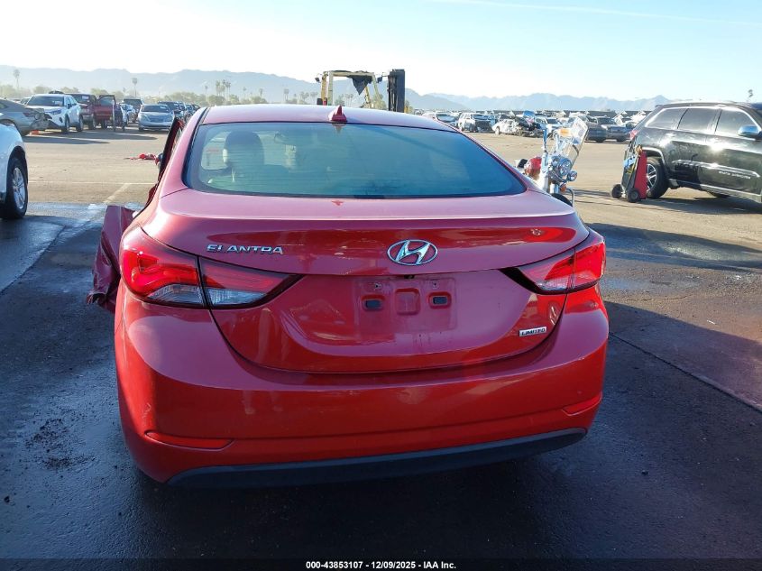 2014 Hyundai Elantra Limited VIN: KMHDH4AE3EU160719 Lot: 43853107