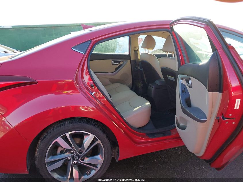 2014 Hyundai Elantra Limited VIN: KMHDH4AE3EU160719 Lot: 43853107