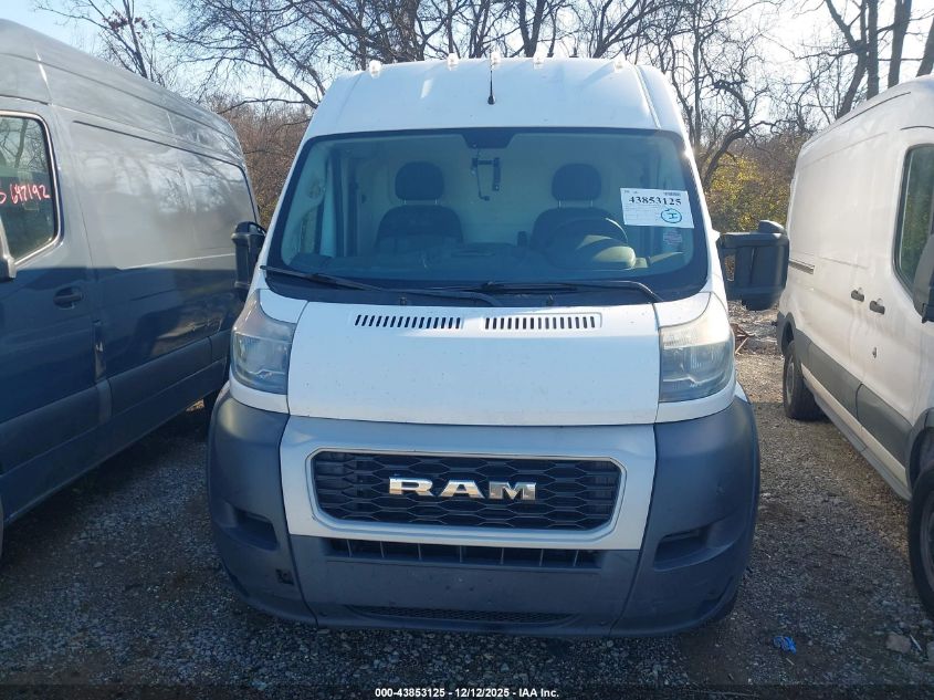 2019 Ram Promaster 3500 Cargo Van High Roof 159 Wb Ext VIN: 3C6URVJG6KE531463 Lot: 43853125