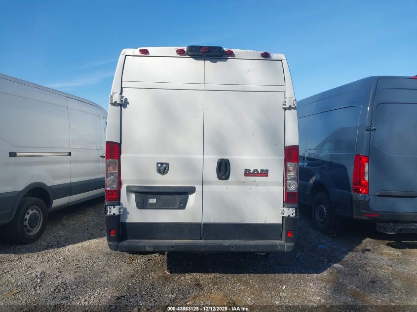 2019 Ram Promaster 3500 Cargo Van High Roof 159 Wb Ext VIN: 3C6URVJG6KE531463 Lot: 43853125