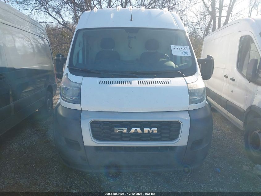 2019 Ram Promaster 3500 Cargo Van High Roof 159 Wb Ext VIN: 3C6URVJG6KE531463 Lot: 43853125