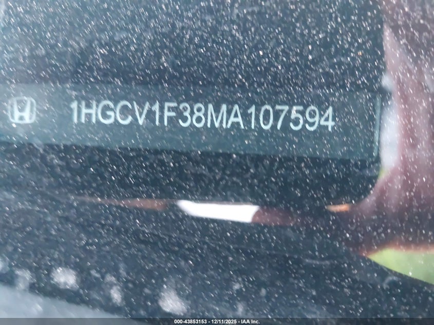 1HGCV1F38MA107594 2021 HONDA ACCORD photo no. 9
