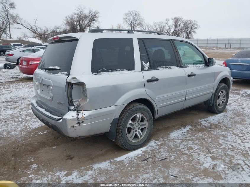 2004 Honda Pilot Ex-L VIN: 2HKYF18564H605348 Lot: 43853207