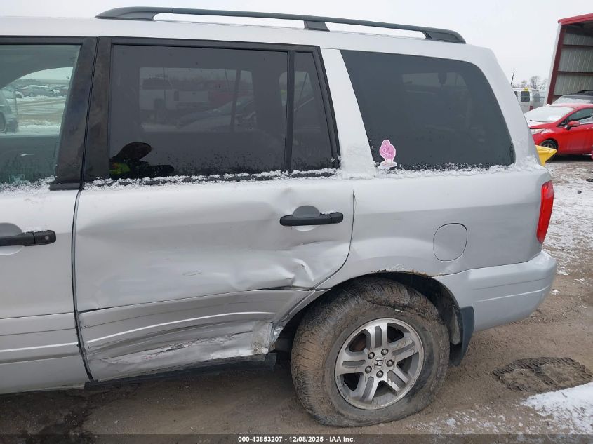 2004 Honda Pilot Ex-L VIN: 2HKYF18564H605348 Lot: 43853207