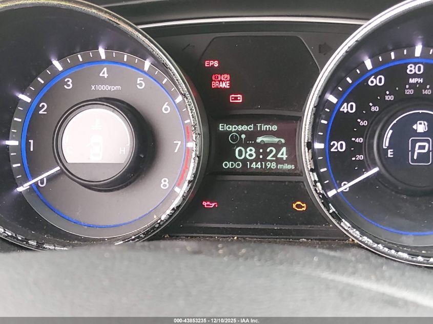 2013 Hyundai Sonata Gls VIN: 5NPEB4AC4DH780500 Lot: 43853235