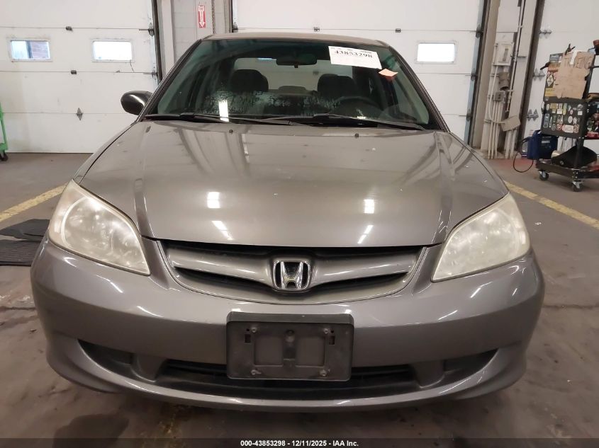 2004 Honda Civic Lx VIN: 2HGES16524H518316 Lot: 43853298