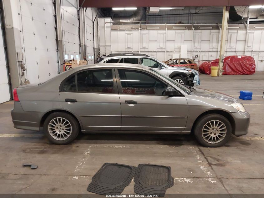 2004 Honda Civic Lx VIN: 2HGES16524H518316 Lot: 43853298