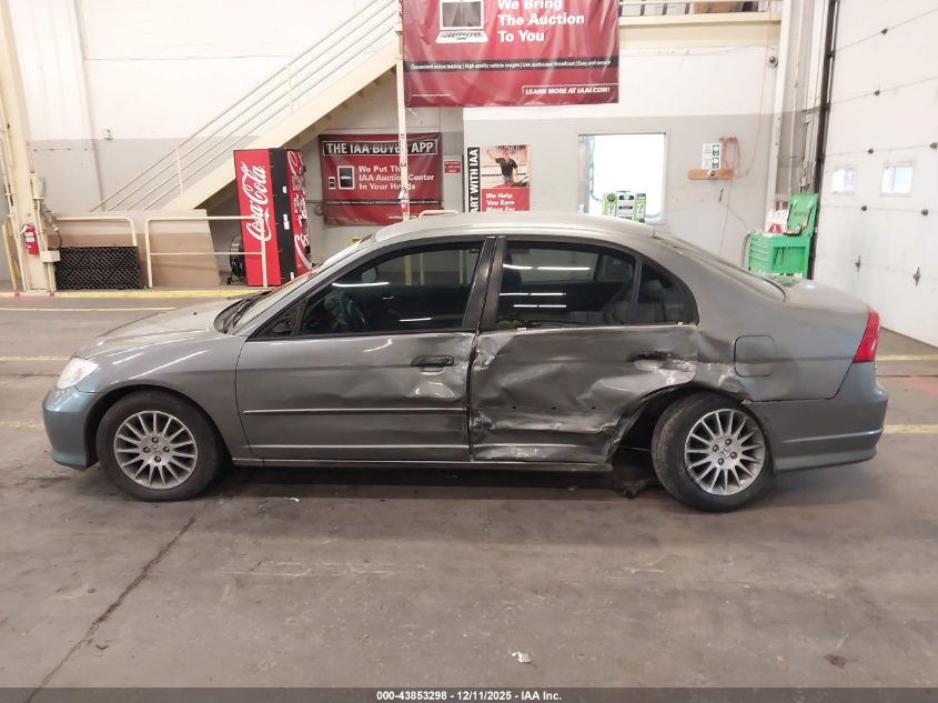 2004 Honda Civic Lx VIN: 2HGES16524H518316 Lot: 43853298