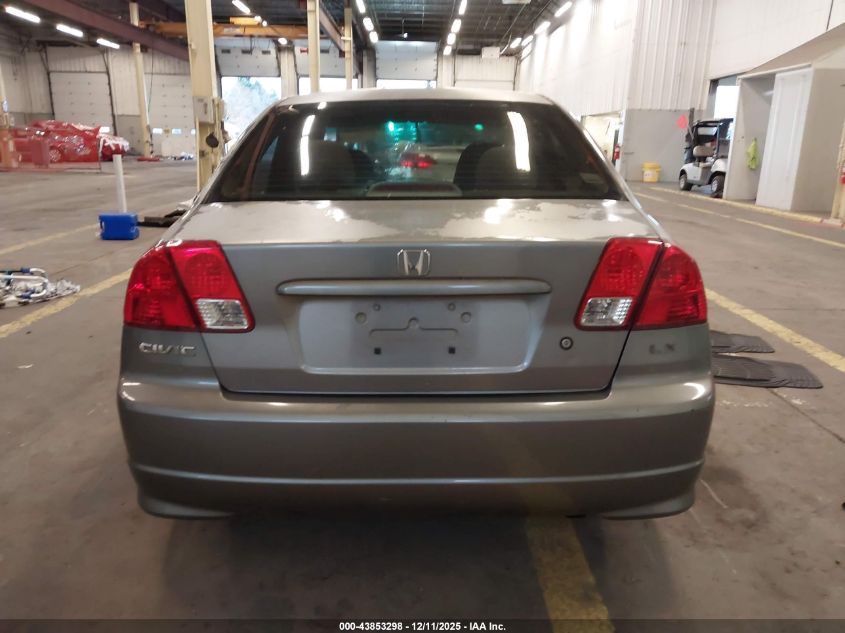 2004 Honda Civic Lx VIN: 2HGES16524H518316 Lot: 43853298