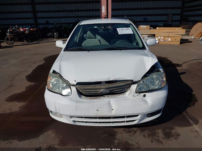 2003 Toyota Corolla Le VIN: 1NXBR32E53Z142734 Lot: 43853301