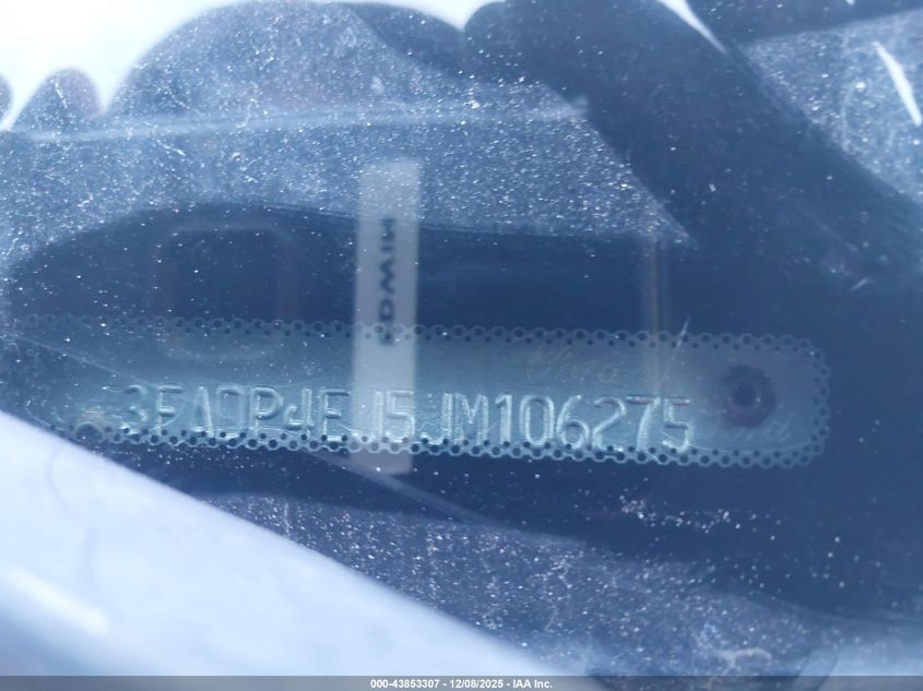 2018 Ford Fiesta Se VIN: 3FADP4EJ5JM106275 Lot: 43853307