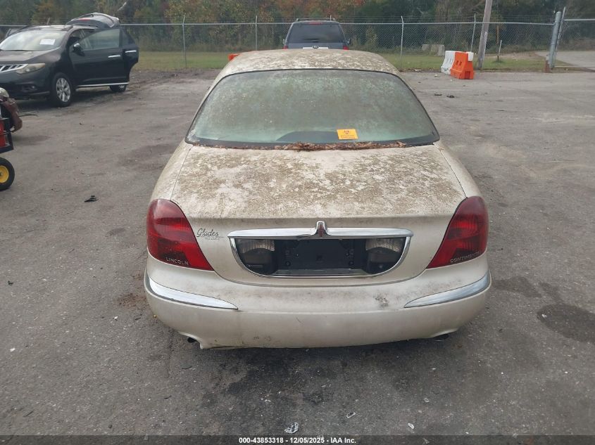 1999 Lincoln Continental VIN: 1LNHM97V1XY697540 Lot: 43853318