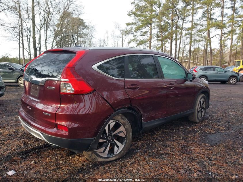 2016 Honda Cr-V Touring VIN: 5J6RM4H90GL122348 Lot: 43853458