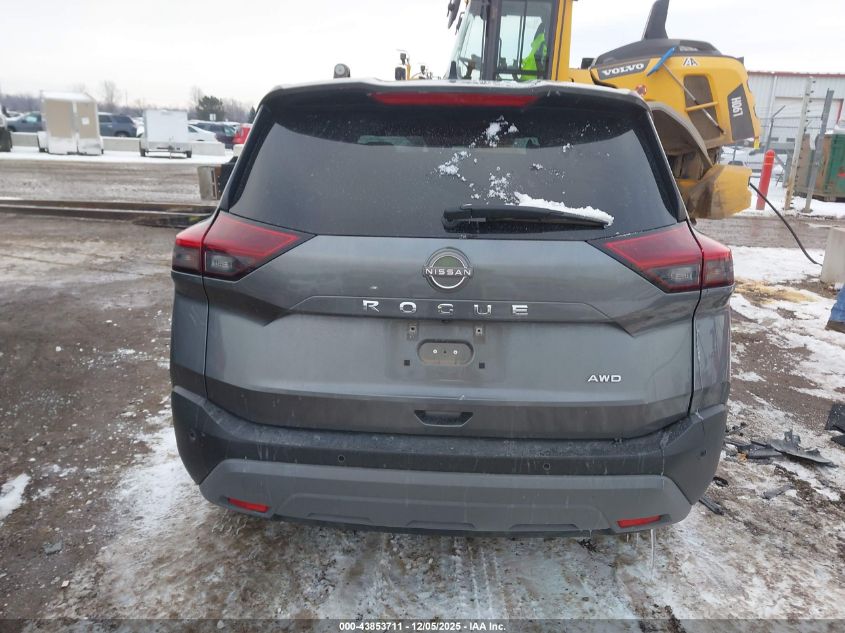2023 Nissan Rogue S Intelligent Awd VIN: 5N1BT3AB8PC827914 Lot: 43853711