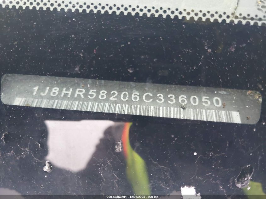 2006 Jeep Grand Cherokee Limited VIN: 1J8HR58206C336050 Lot: 43853791