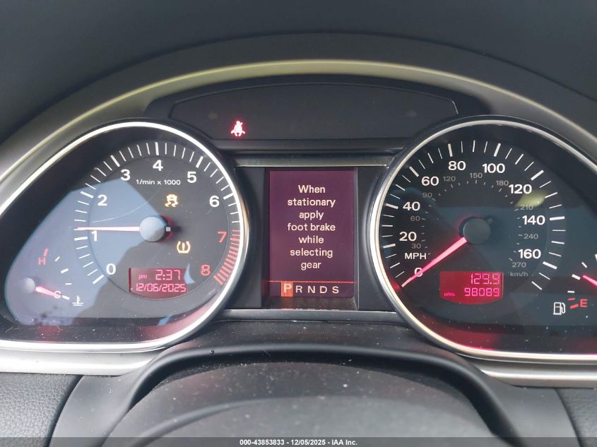 2007 Audi Q7 4.2 Premium VIN: WA1BV74L37D053151 Lot: 43853833