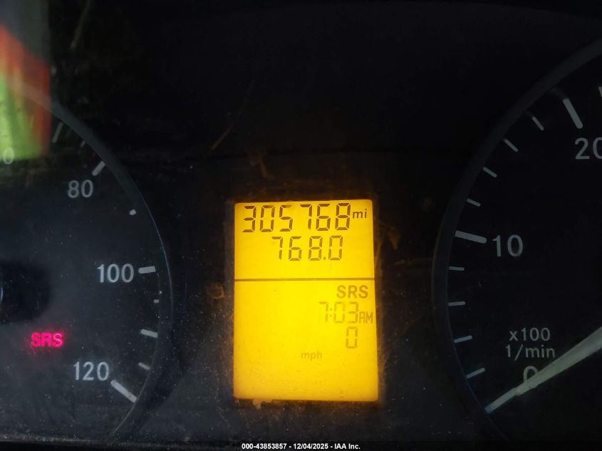 2012 Mercedes-Benz Sprinter 2500 High Roof VIN: WD3PE8CB8C5707747 Lot: 43853857