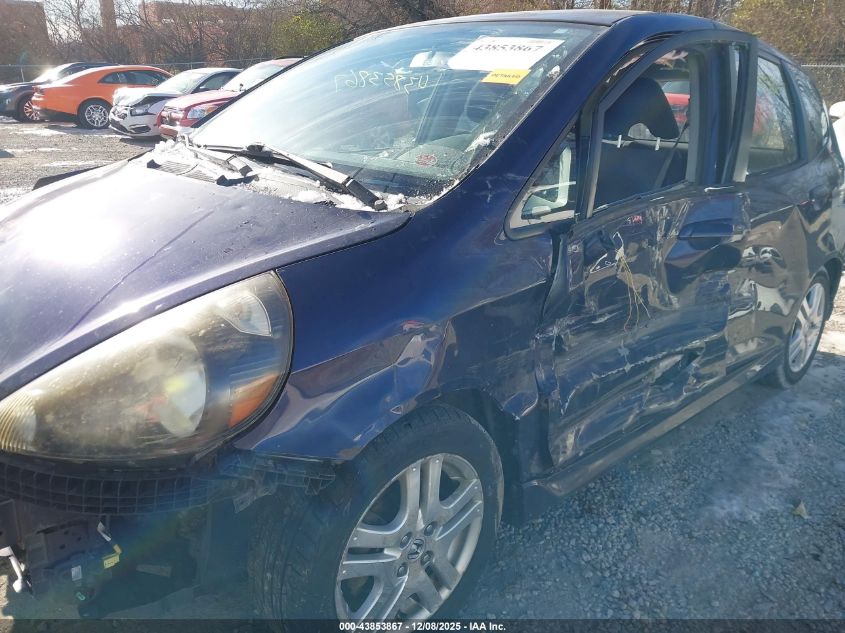 2008 Honda Fit Sport VIN: JHMGD386X8S055745 Lot: 43853867