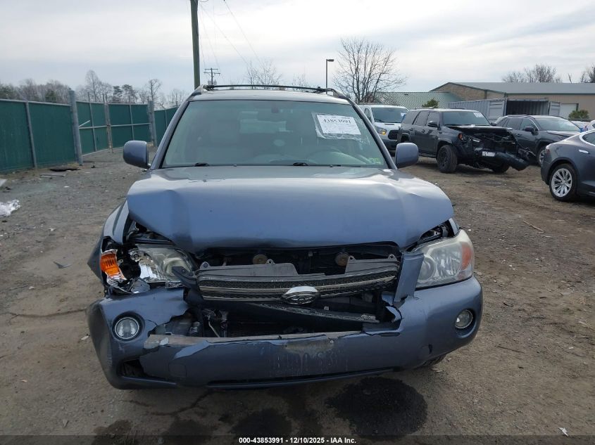 2007 Toyota Highlander Hybrid Limited V6 VIN: JTEHW21A670035653 Lot: 43853991