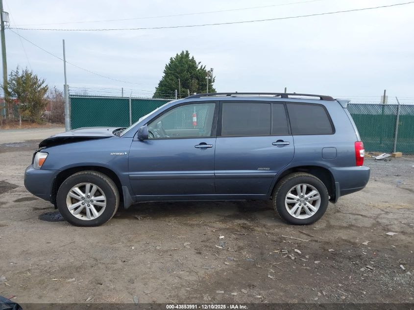 2007 Toyota Highlander Hybrid Limited V6 VIN: JTEHW21A670035653 Lot: 43853991
