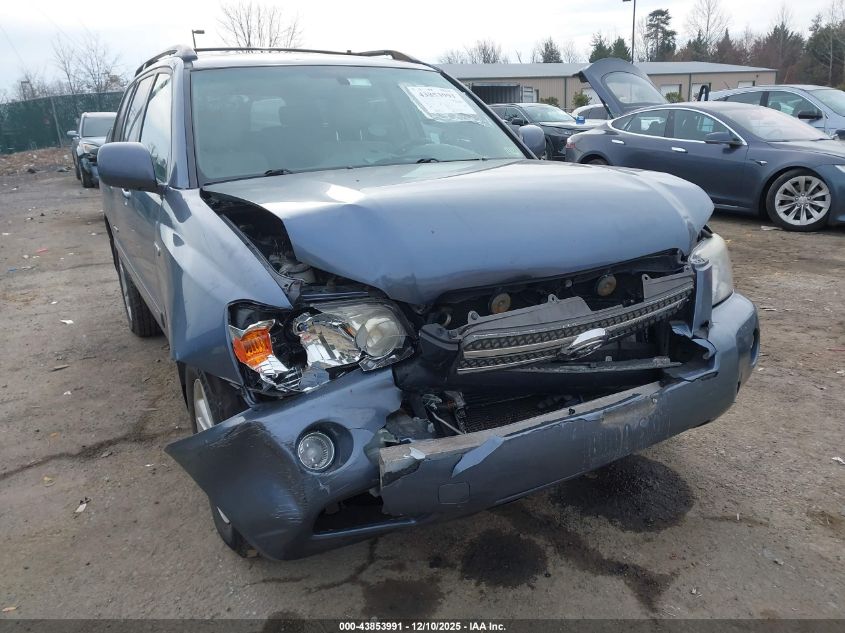 2007 Toyota Highlander Hybrid Limited V6 VIN: JTEHW21A670035653 Lot: 43853991