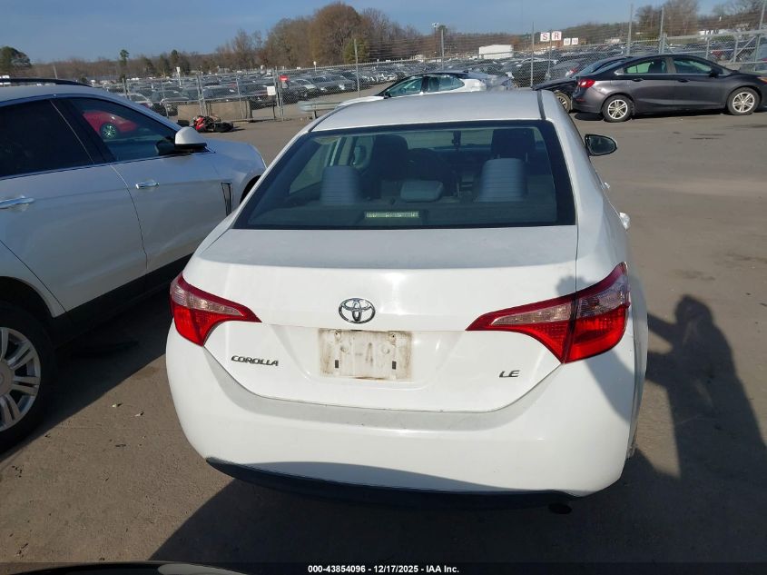 2019 Toyota Corolla Le VIN: 5YFBURHE8KP883937 Lot: 43854096