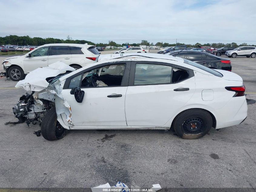 2025 Nissan Versa 1.6 S VIN: 3N1CN8DV6SL867589 Lot: 43854140