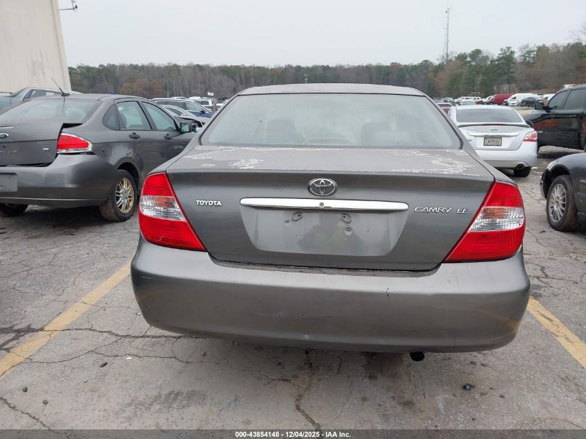 2002 Toyota Camry Le VIN: 4T1BE32K12U536831 Lot: 43854148