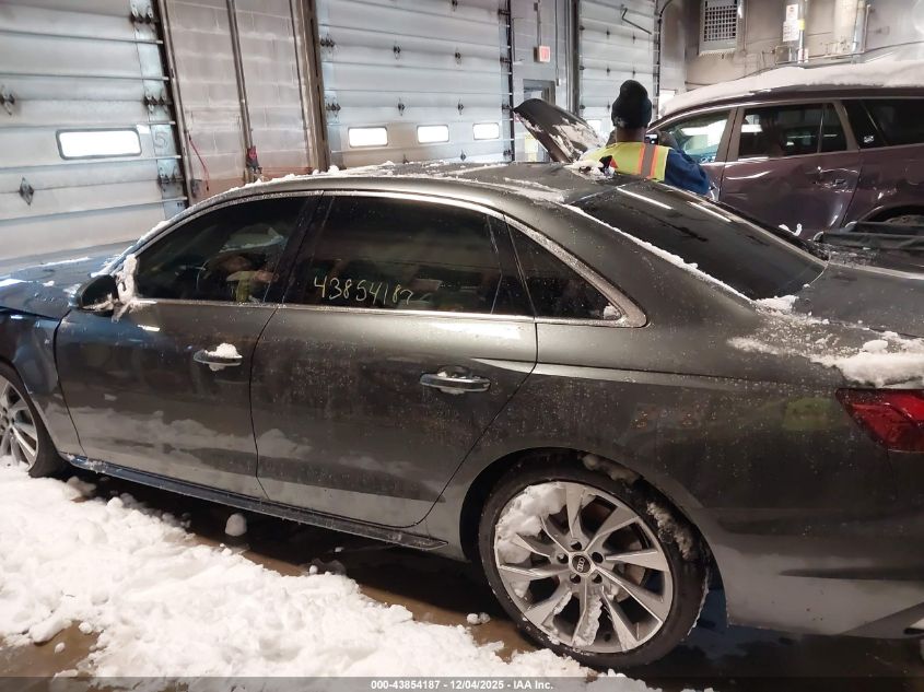 2022 Audi A4 Premium Plus 45 Tfsi S Line Quattro S Tronic VIN: WAUEAAF48NA015198 Lot: 43854187