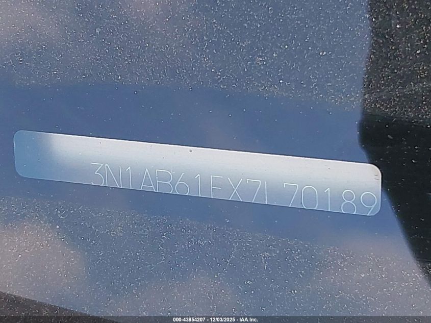 2007 Nissan Sentra 2.0Sl VIN: 3N1AB61EX7L701897 Lot: 43854207