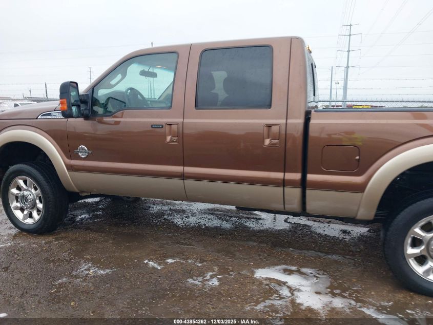 2012 Ford F-250 Lariat VIN: 1FT7W2BT8CEC54613 Lot: 43854262